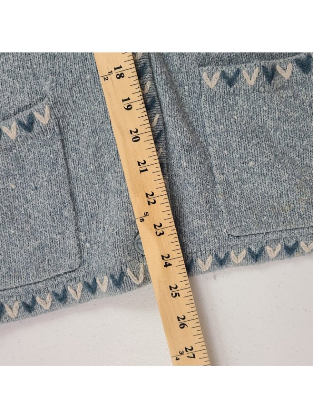 Woolrich Wool/Ramie Blend Cardigan Sweater Long Sleeve Cottagecore Women's XL - Picture 10 of 16